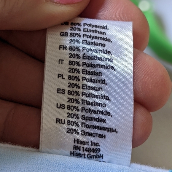 EUROPEAN Neon Bright Blue Bikini 18 / 20 plus size - Picture 9 of 10